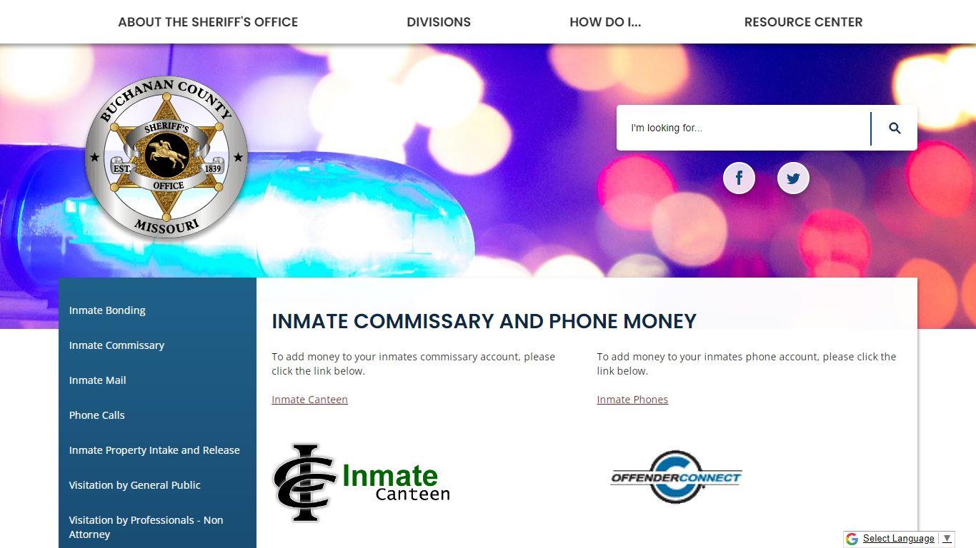 Inmate Commissary and Phone Money | Buchanan County, MO ...